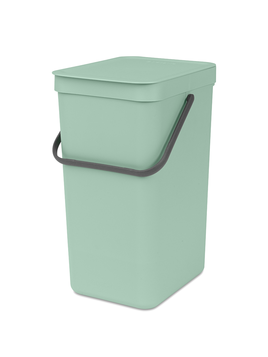 Brabantia Waste Bin Sort & Go 16L Jade green | Scandinavian Design | Indoor recycling bins | Green