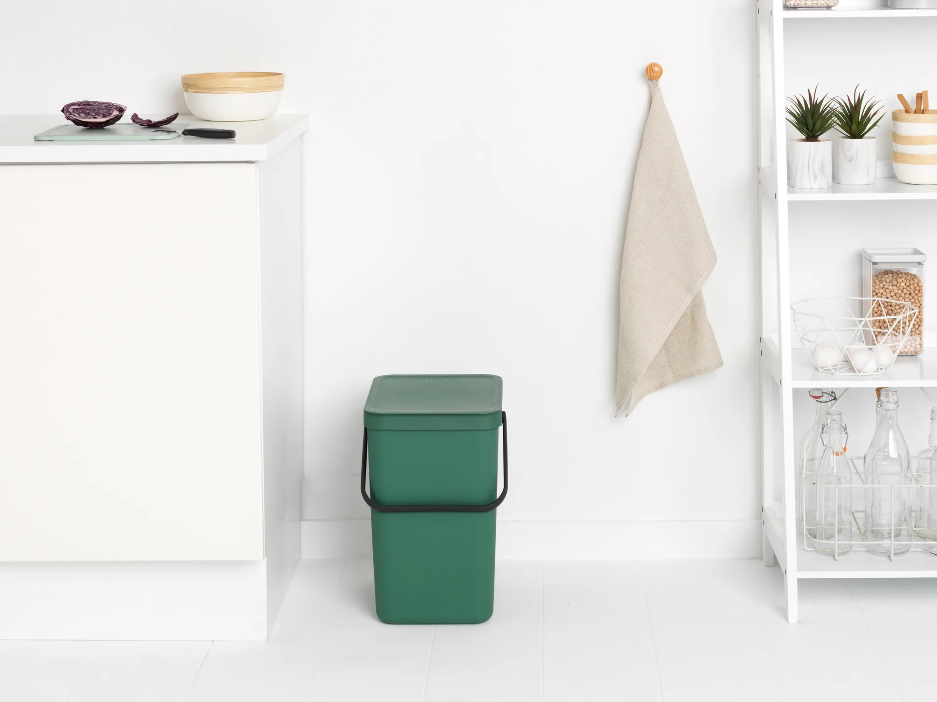Waste Bin Sort & Go 25L, Fir Green Brabantia