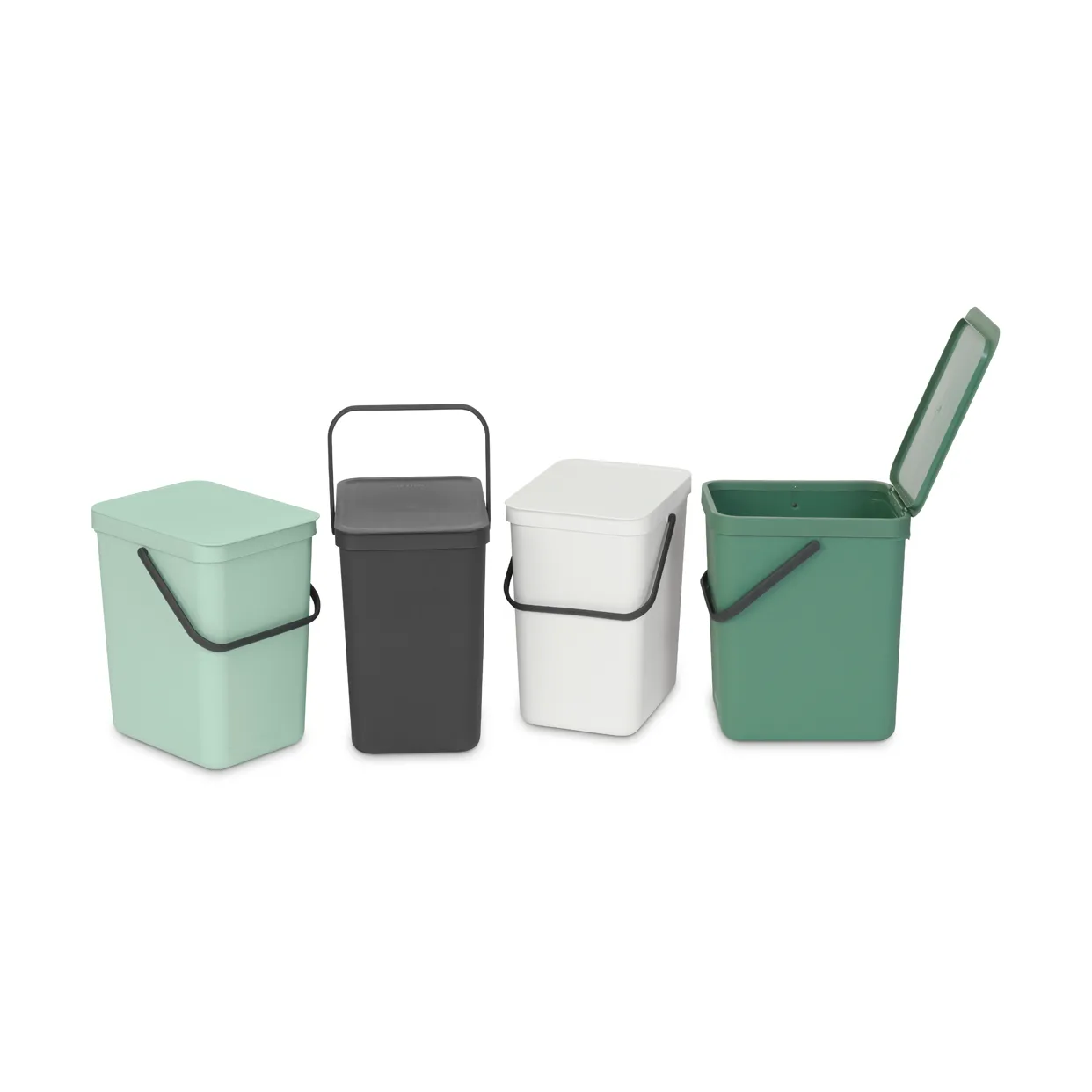 Waste Bin Sort & Go 25L, Jade Green Brabantia