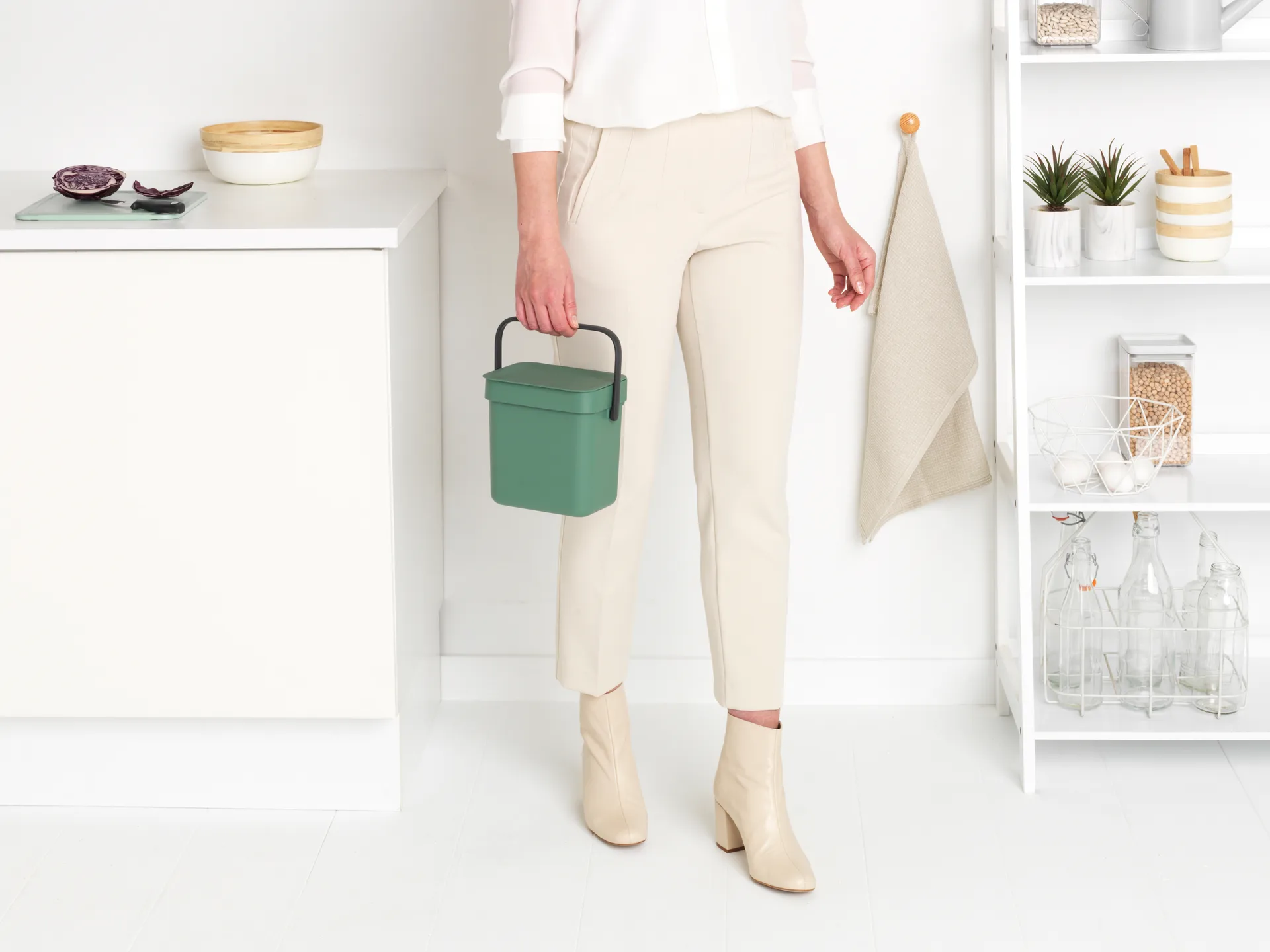 Waste bin Sort & Go 3 L, Fir Green Brabantia