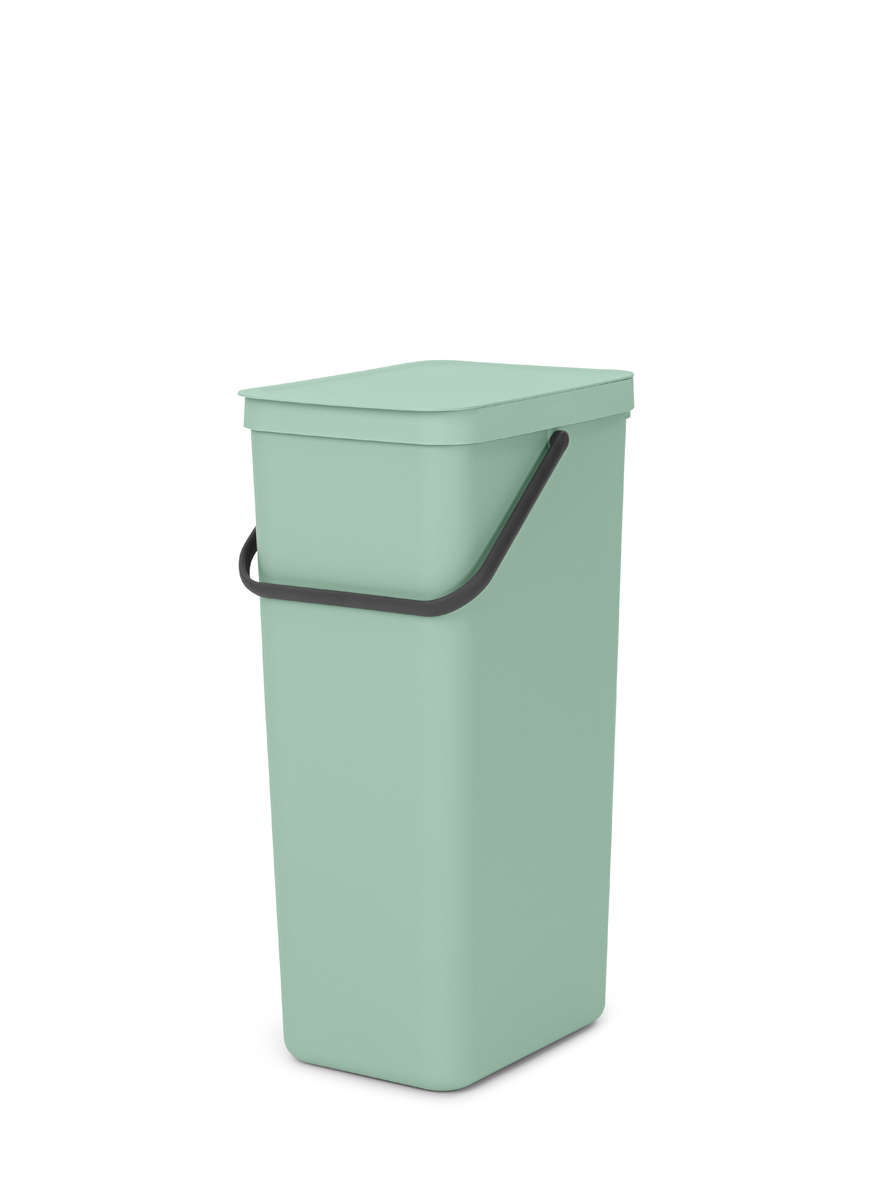 Brabantia Waste Bin Sort & Go 40L Jade green | Scandinavian Design | Indoor recycling bins | Green