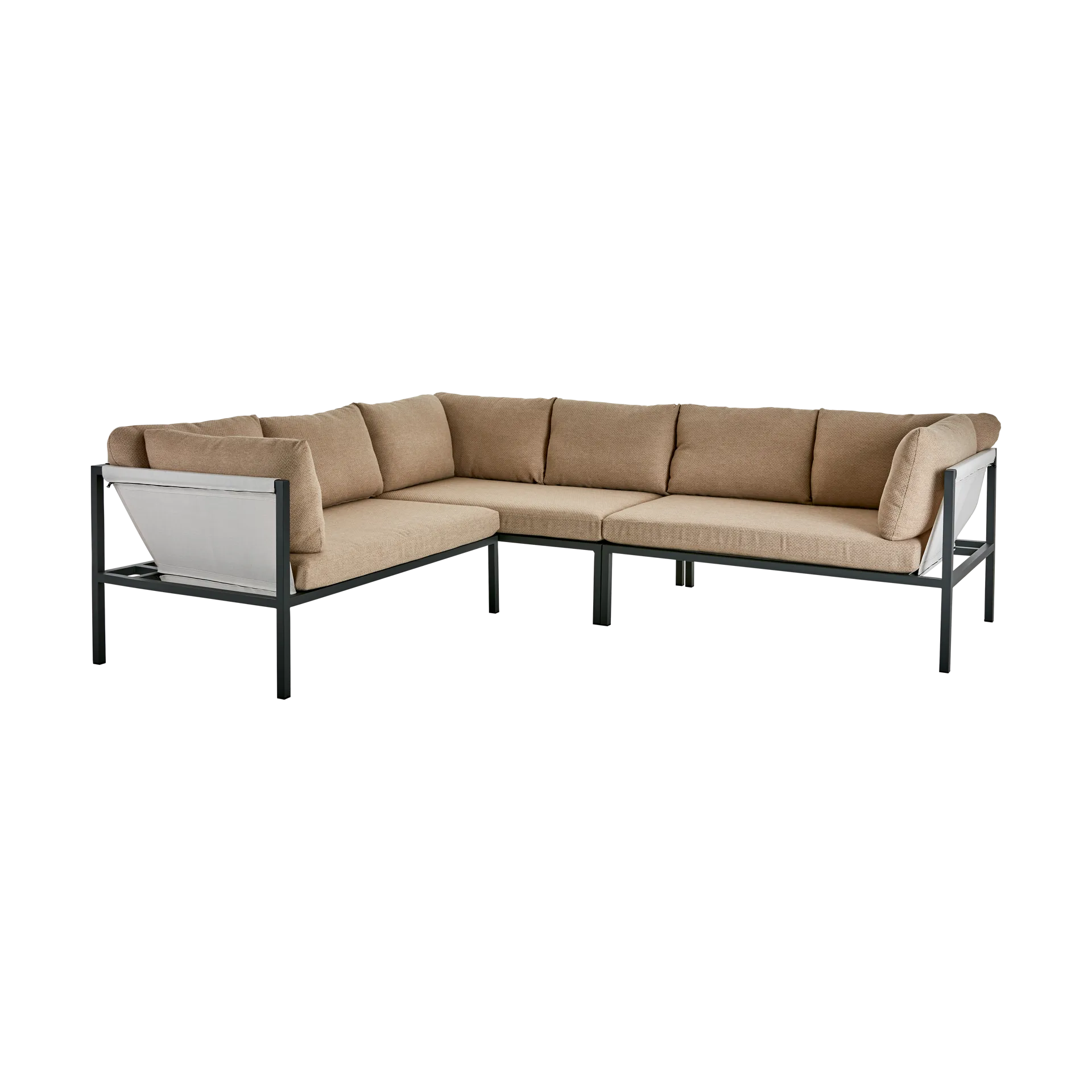 Allie corner sofa, Barley-anthracite Brafab