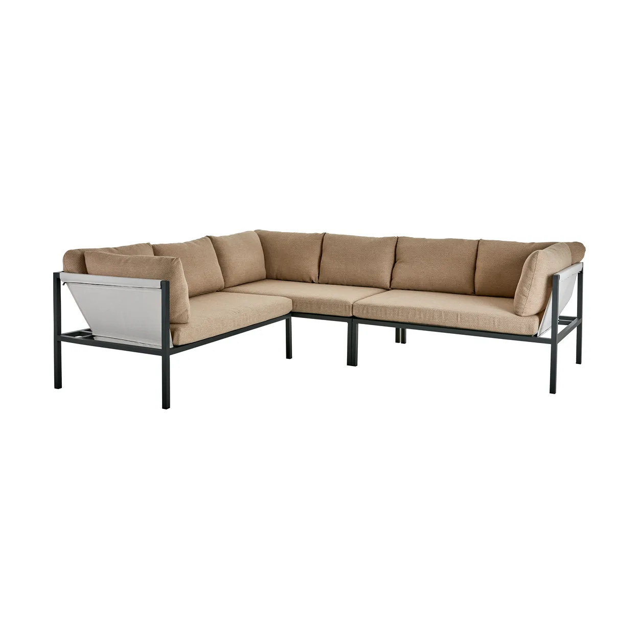 Brafab Allie corner sofa Barley-anthracite | Scandinavian Design | Grey
