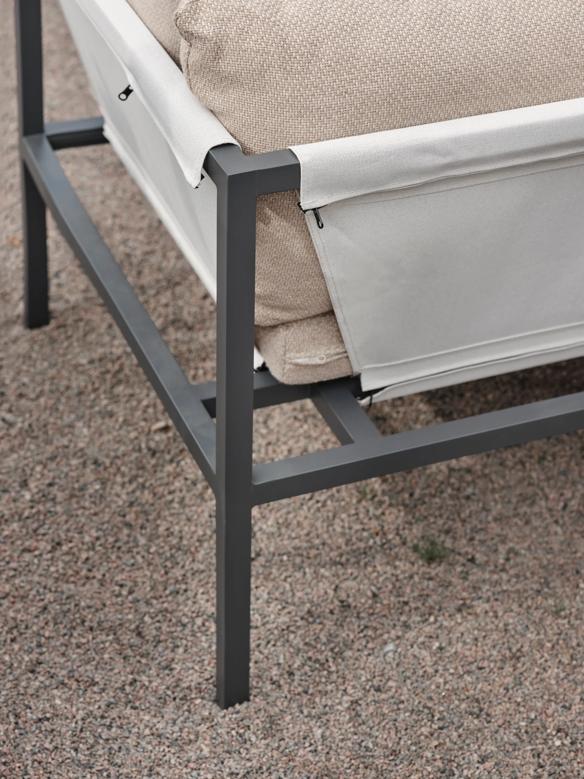 Allie corner sofa, Barley-anthracite Brafab