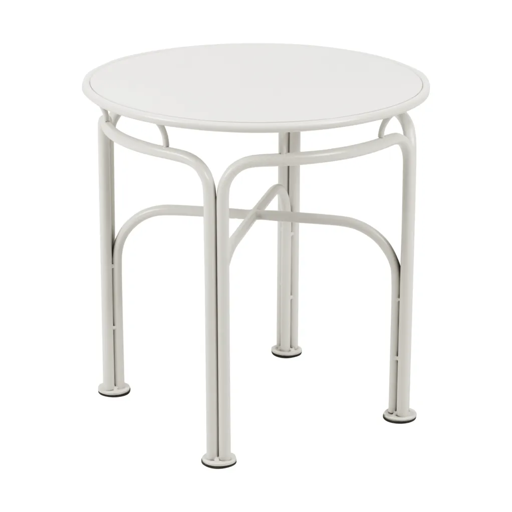 Arts side table Ø46 cm, Soft white Brafab