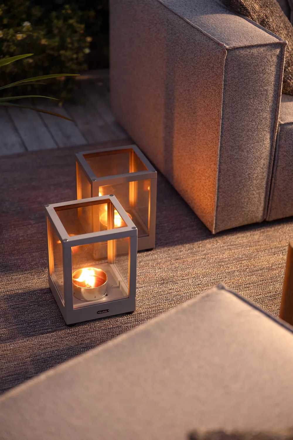 Belfort lantern, Light grey, 28 cm Brafab