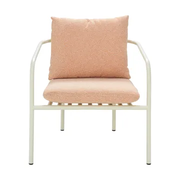 Bendt armchair - White-teddy orange - Brafab