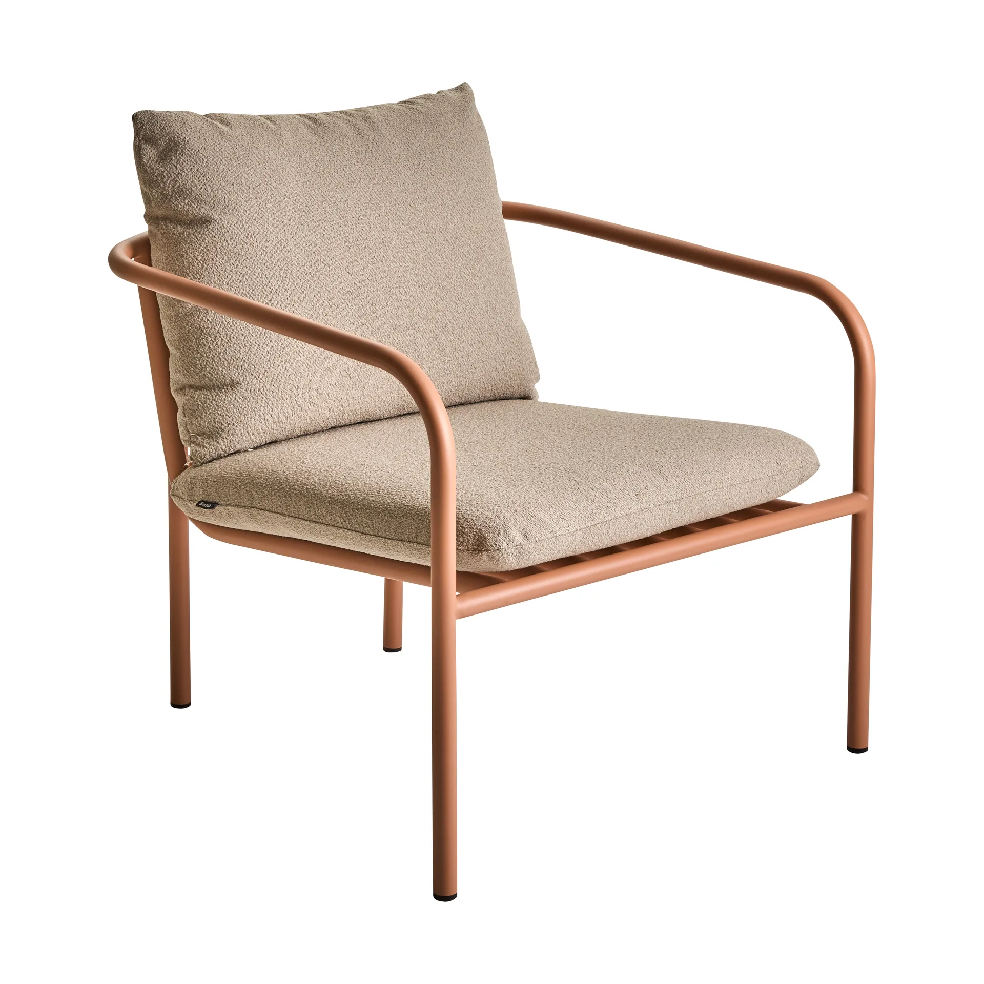 Bendt lounge chair, Teddy beige-peach Brafab