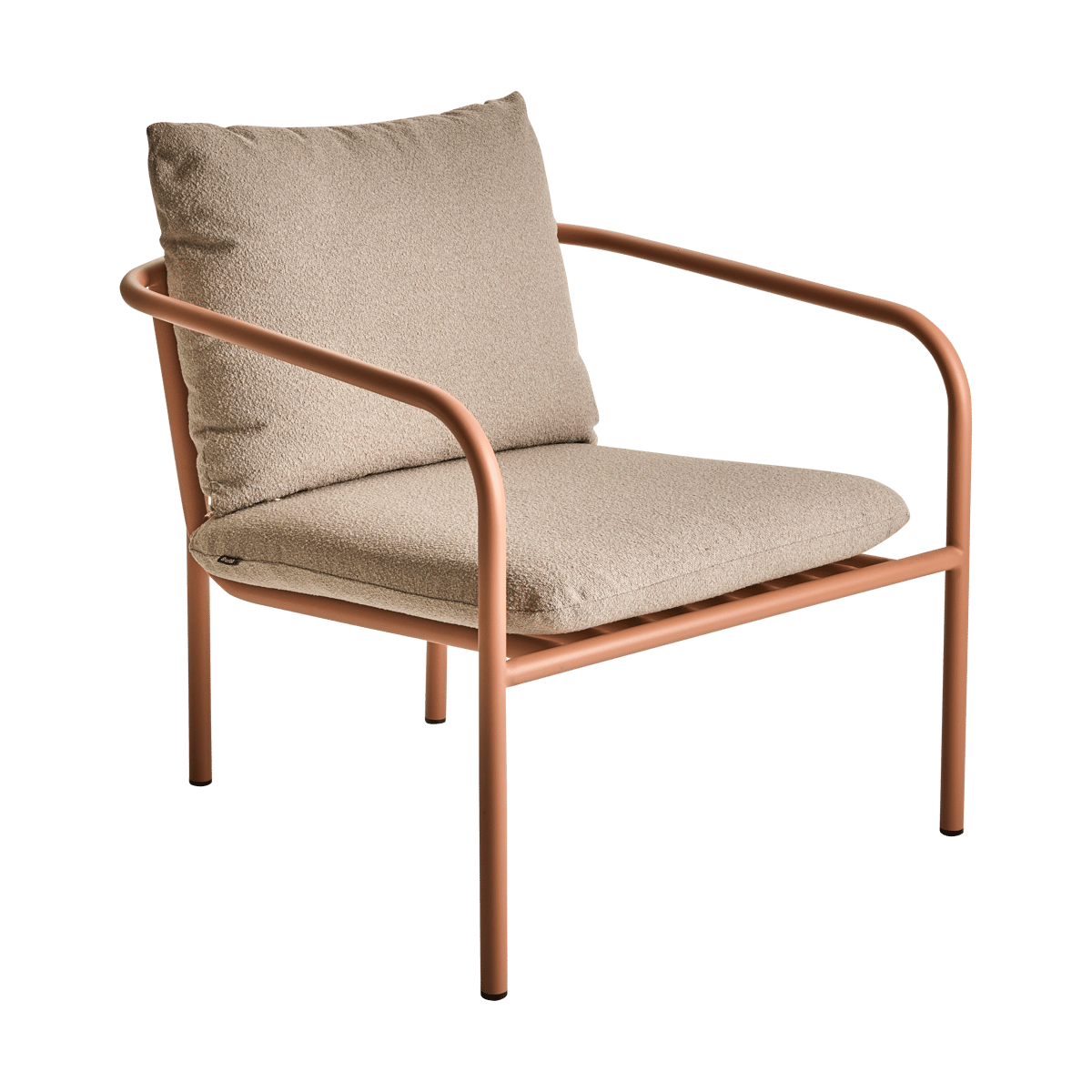 Brafab Bendt lounge chair Teddy beige-peach | Scandinavian Design | Red