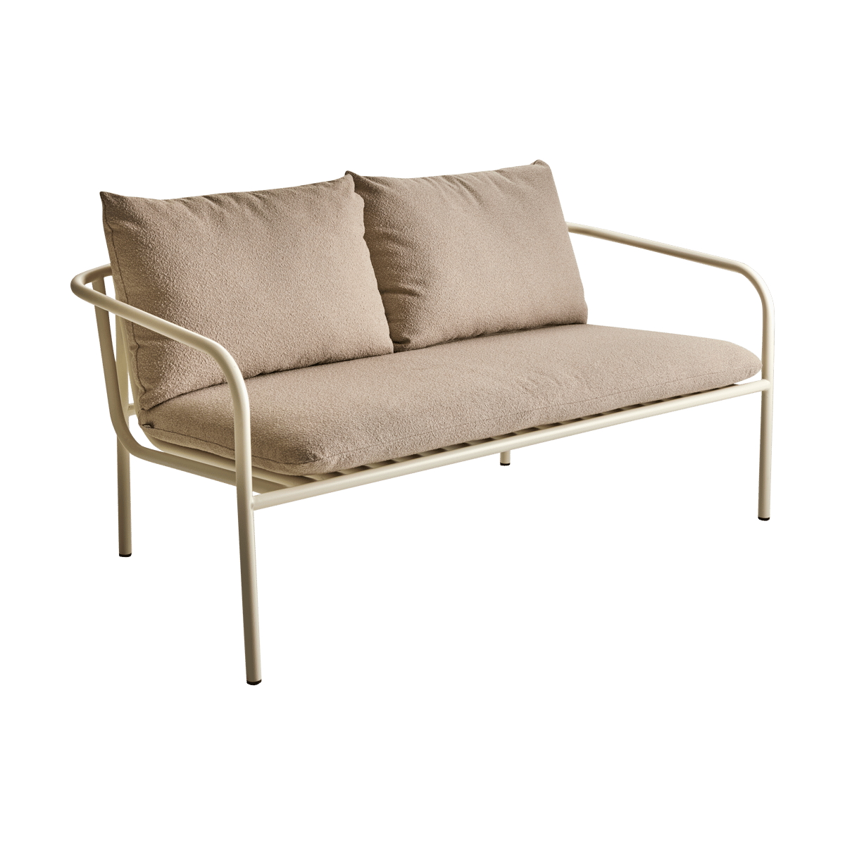 Brafab Bendt sofa Teddy beige-pearl white | Scandinavian Design | White