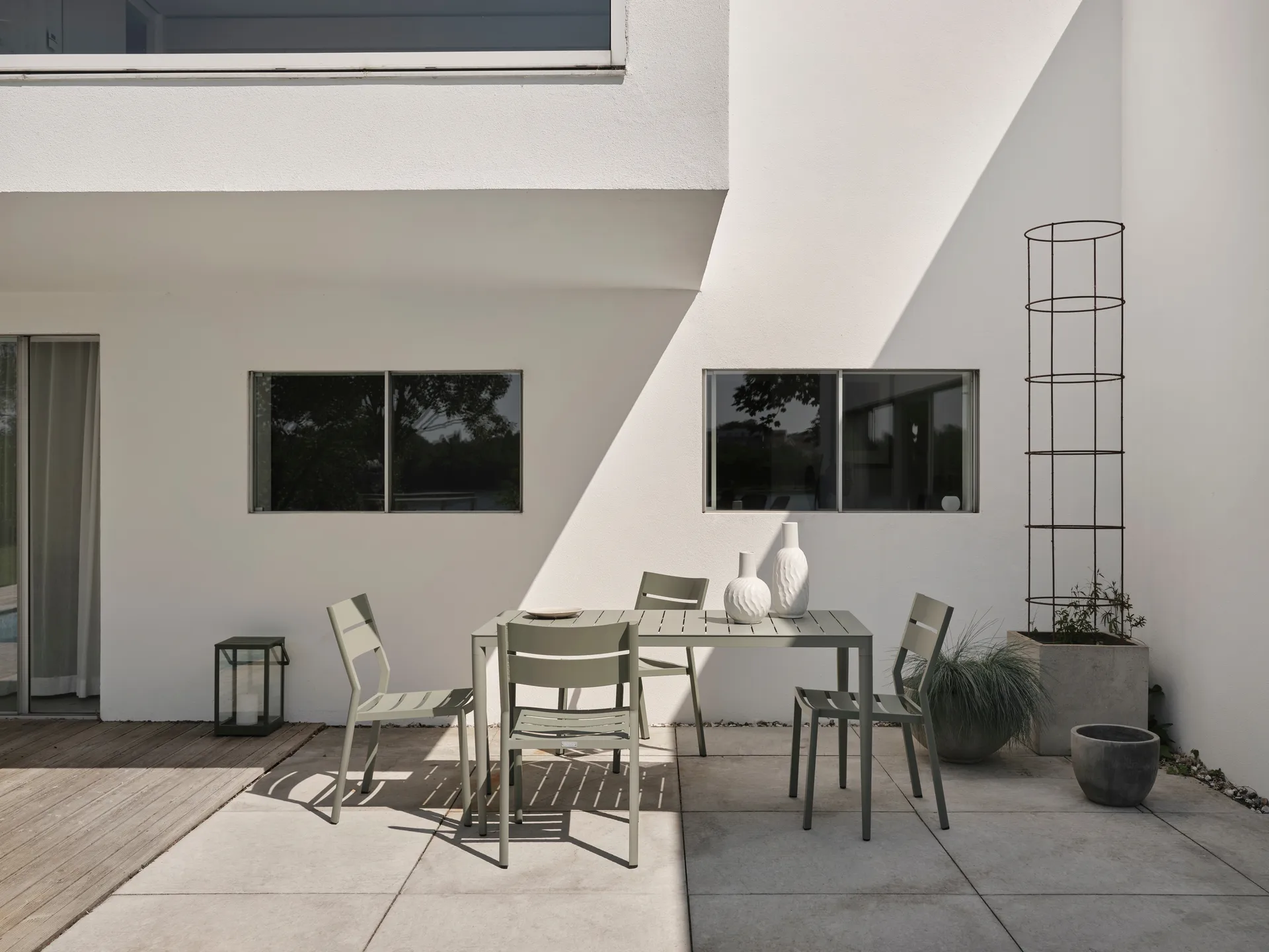 Bigby dining table, Dusty green, 144x76 cm Brafab