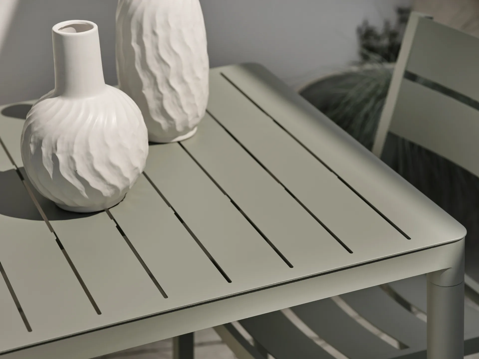 Bigby dining table, Dusty green, 195x90 cm Brafab