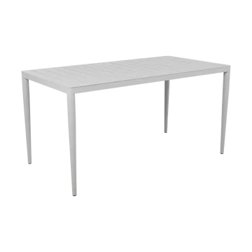 Bigby dining table - Light grey, 144x76 cm - Brafab