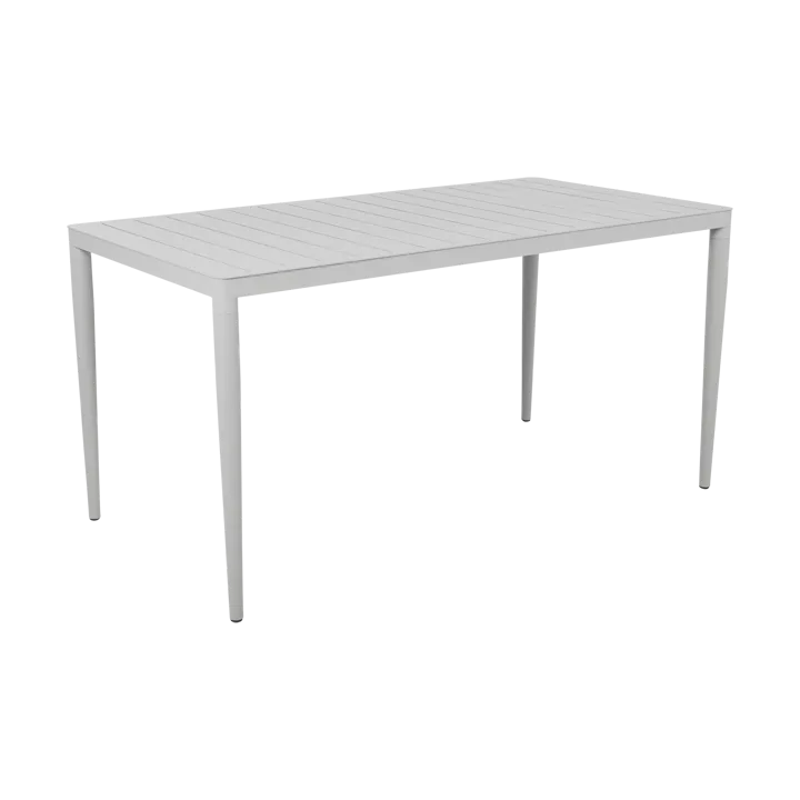 Bigby dining table - Light grey, 144x76 cm - Brafab