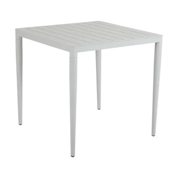 Bigby dining table - Light grey, 76x76 cm - Brafab