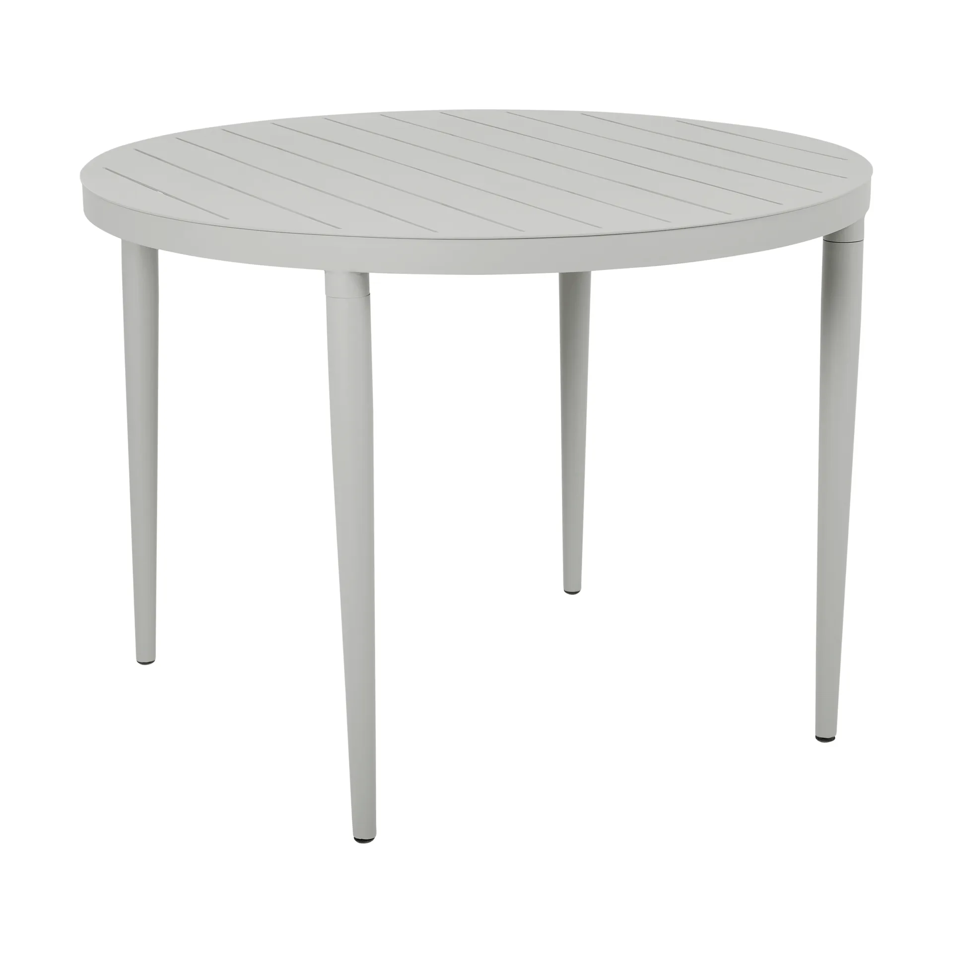 Bigby dining table round, Light grey Ø100 cm Brafab