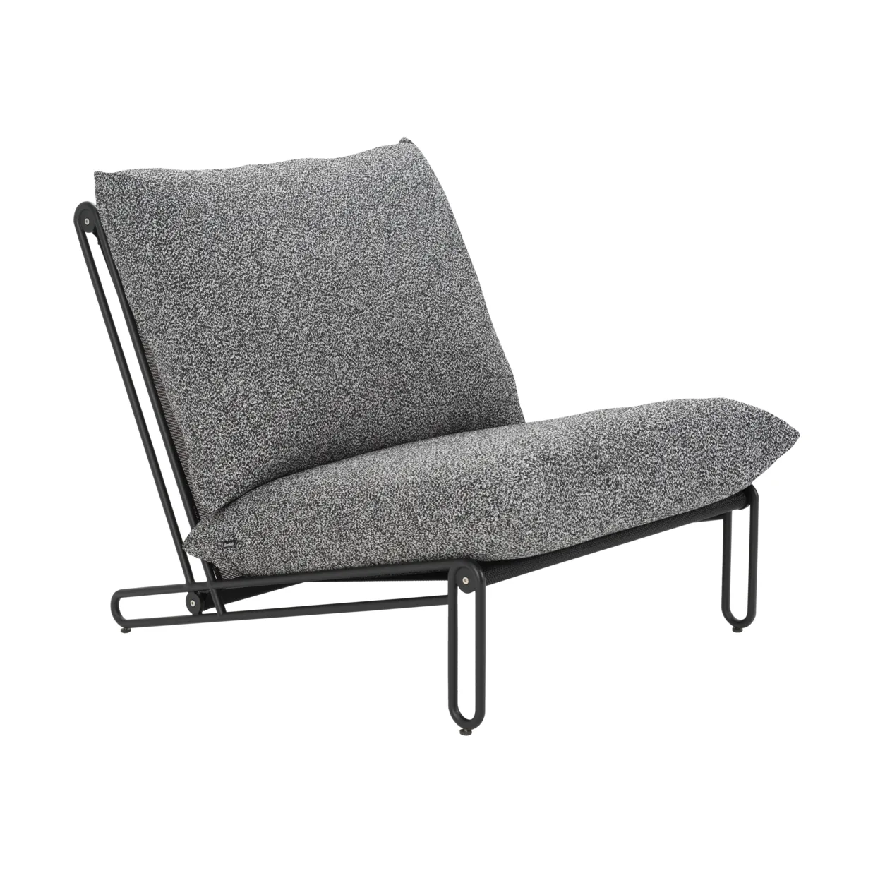 Blixt lounge armchair, Black-teddy ant Brafab