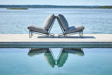 Blixt lounge armchair - Black-teddy ant - Brafab