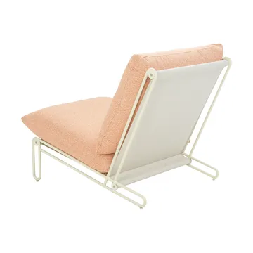 Blixt lounge armchair - Pearl white-teddy orange - Brafab