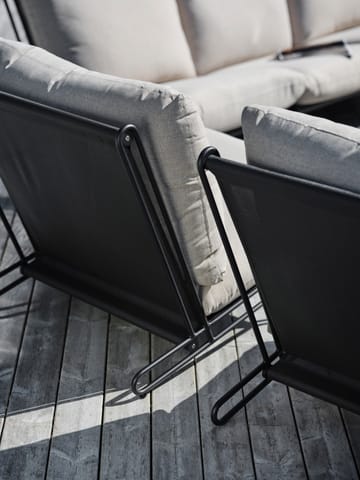 Blixt lounge chair - Black-clay beige - Brafab
