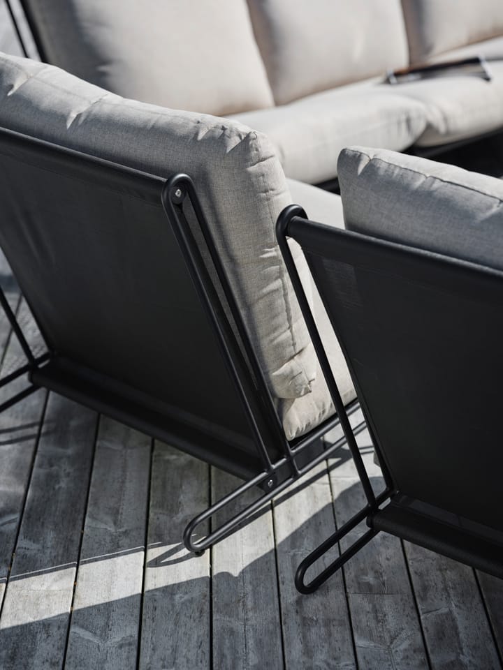 Blixt lounge chair, Black-clay beige Brafab