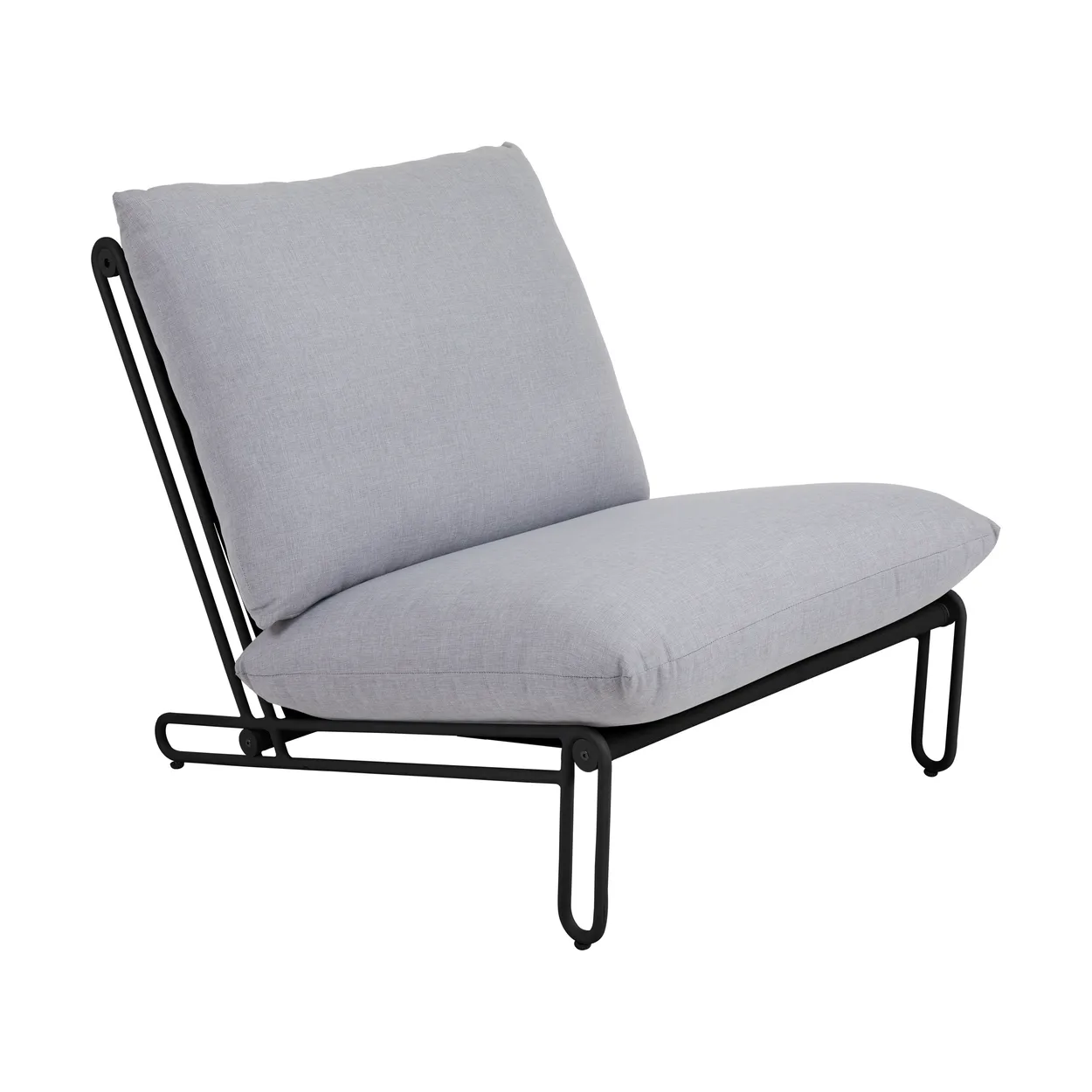 Brafab Blixt lounge chair Black-sky grey | Scandinavian Design | Grey