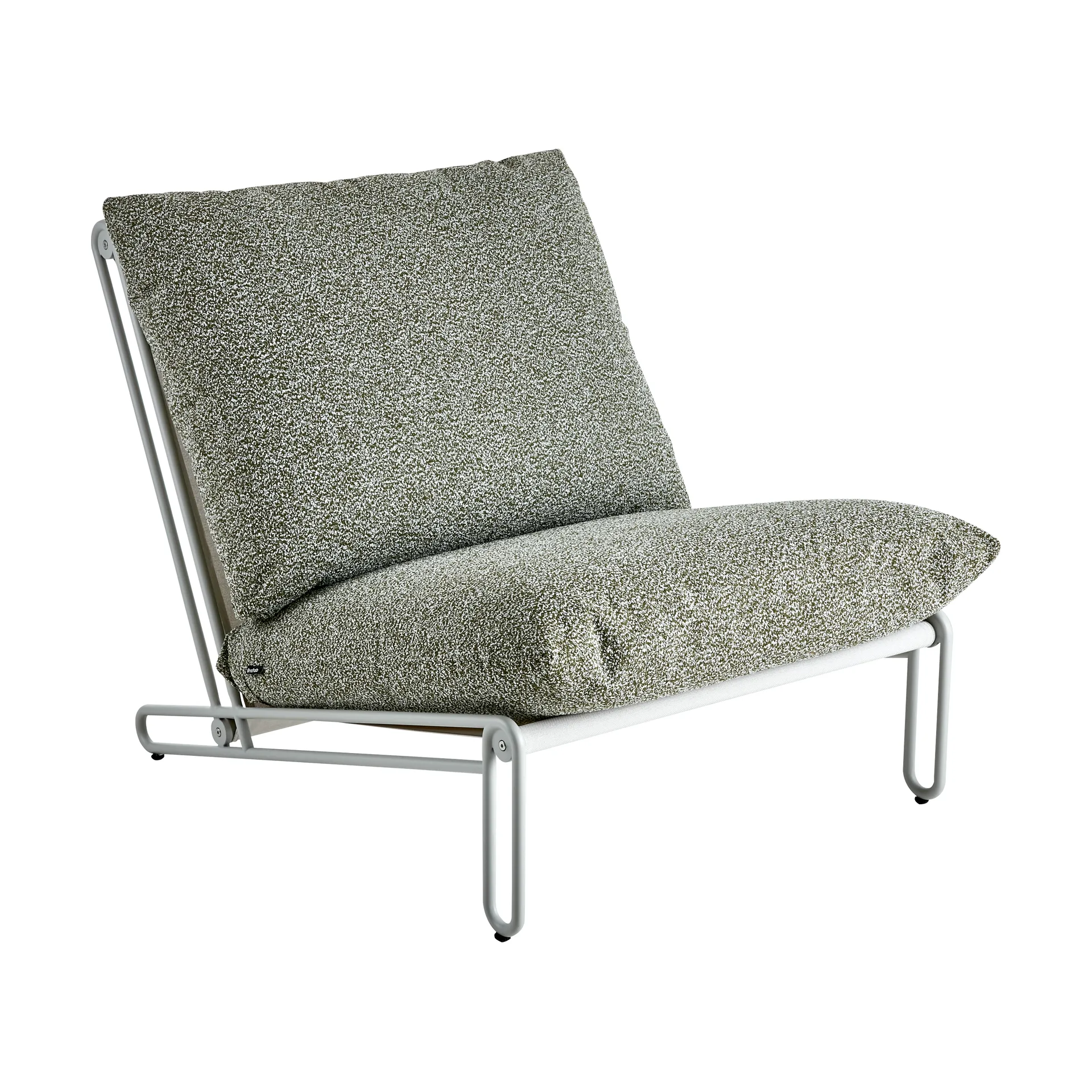 Blixt lounge chair, Light grey-teddy verde Brafab