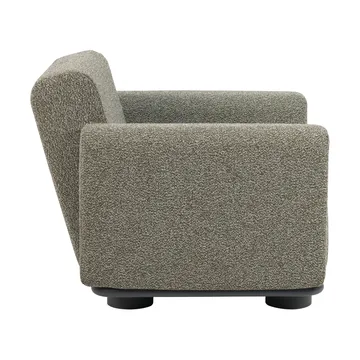 Bolster armchair - Anthracite-teddy verde - Brafab
