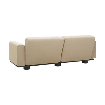 Bolster sofa - Anthracite-teddy beige, 2.5-seater - Brafab