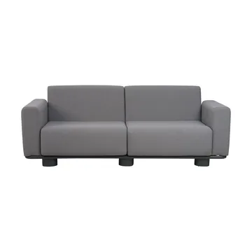 Bolster sofa - Anthracite-teddy grey, 2.5-seater - Brafab
