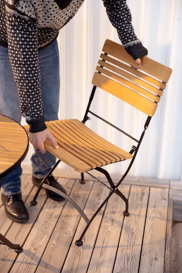 Brewer dining chair - Black-teak - Brafab