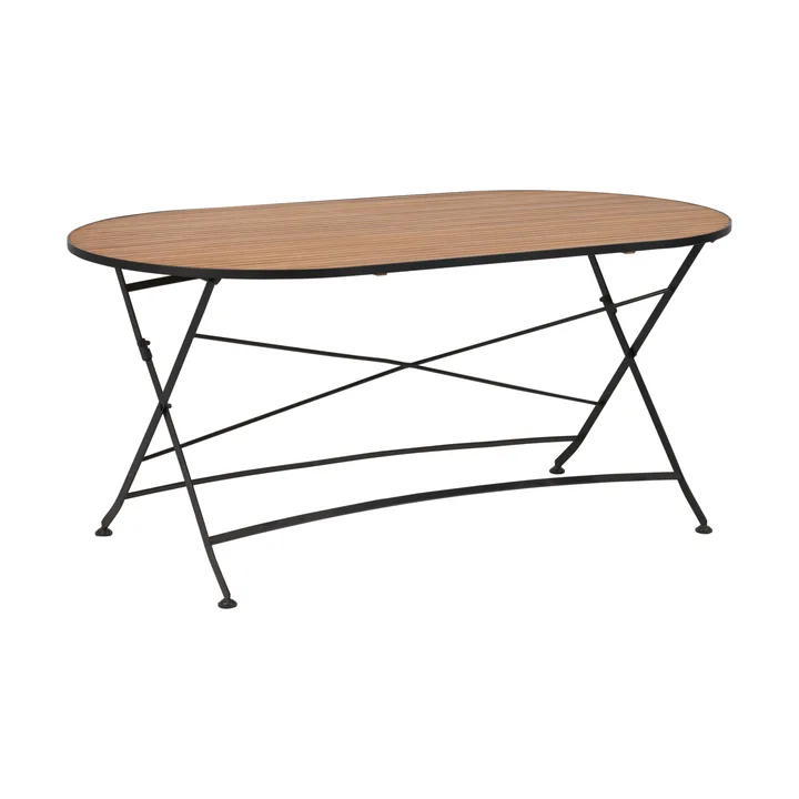 Brewer dining table - Black-teak, 160x85 cm - Brafab