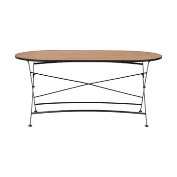 Brewer dining table - Black-teak, 160x85 cm - Brafab