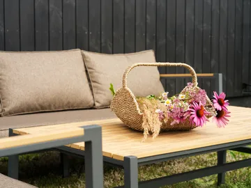 Cap sofa group - Anthracite-brown, 6-seater - Brafab