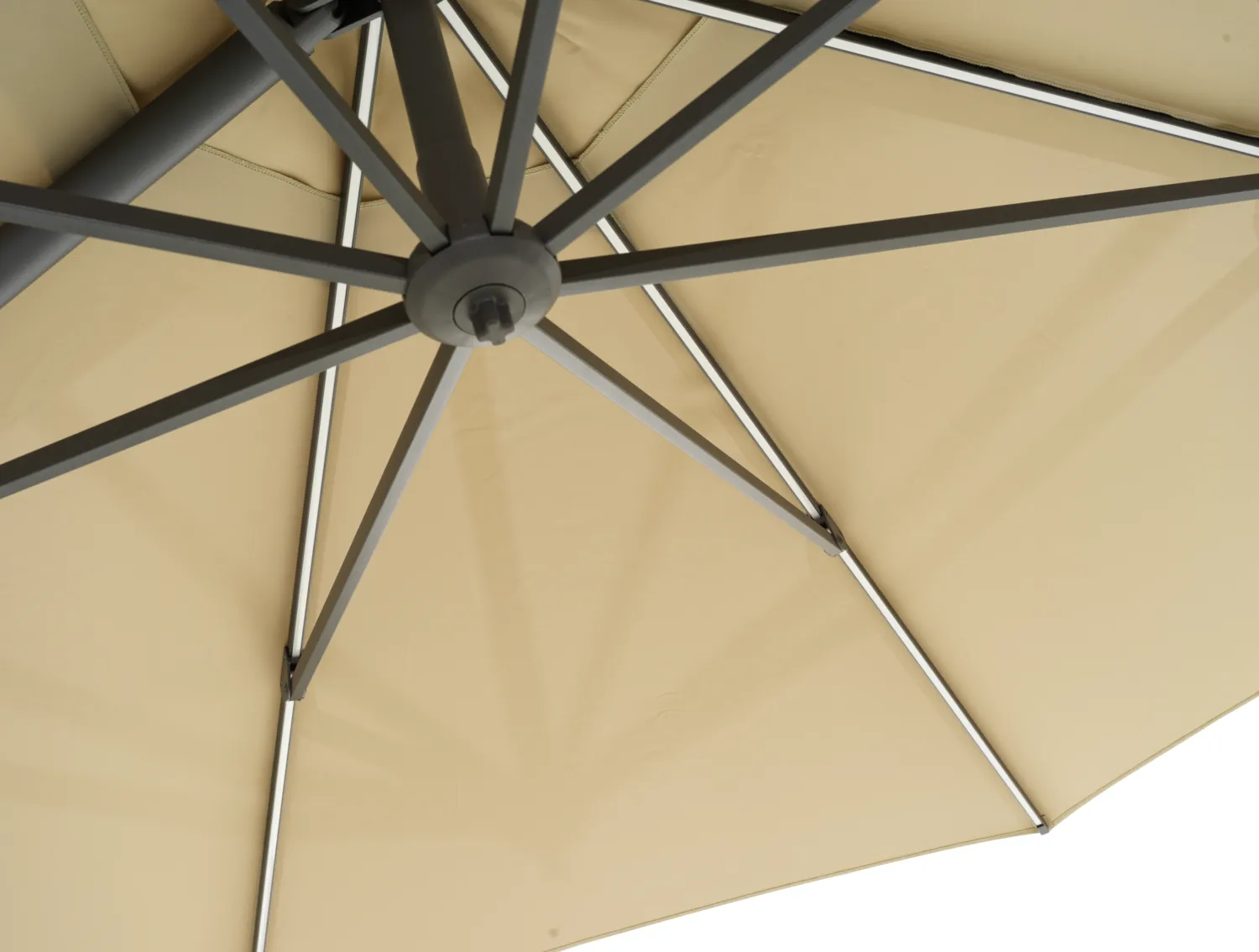 Cilento parasol, Light grey-khaki Brafab