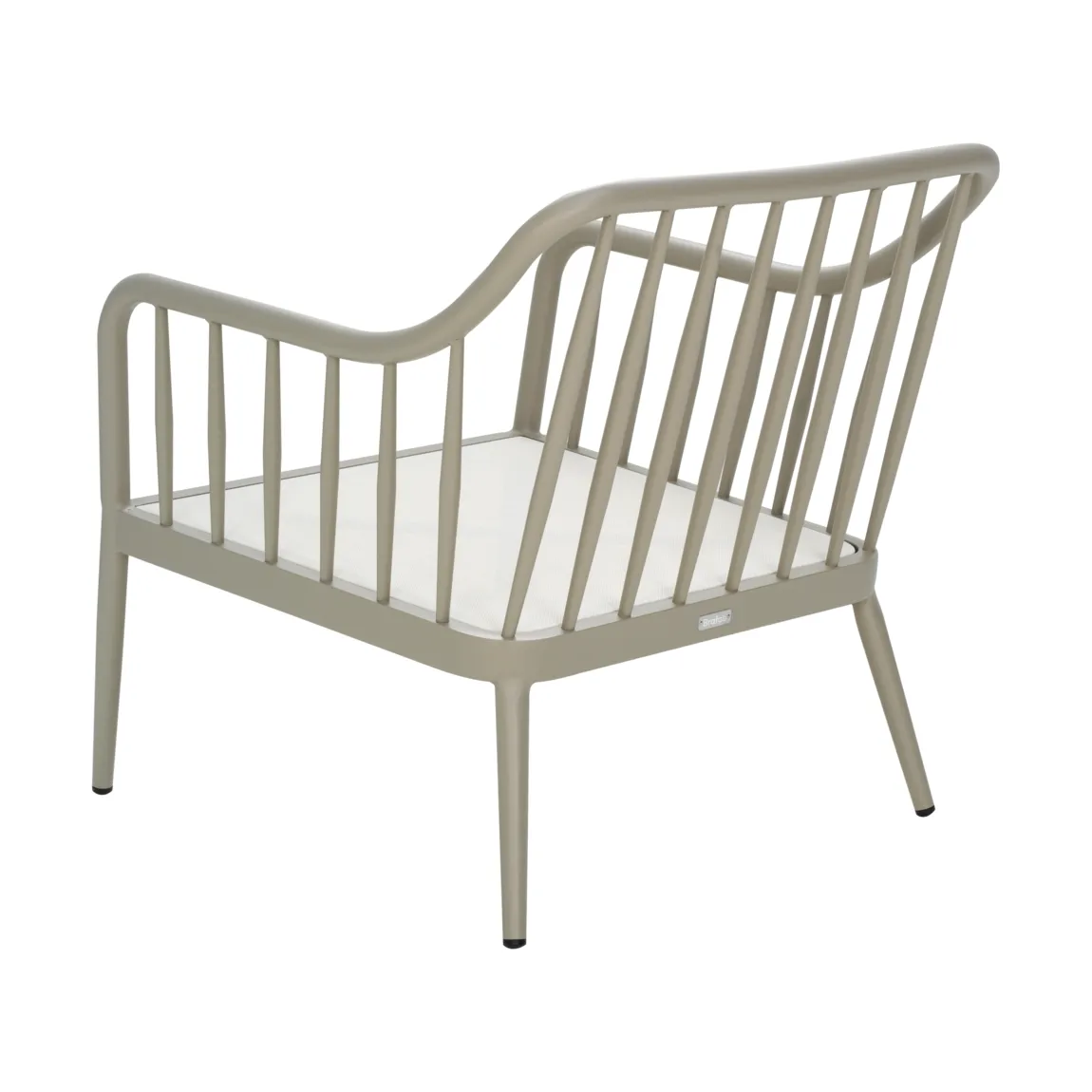 Coleville armchair, Khaki-burlap beige Brafab