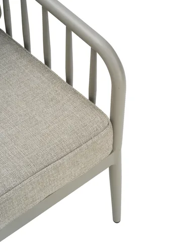 Coleville armchair - Khaki-burlap beige - Brafab