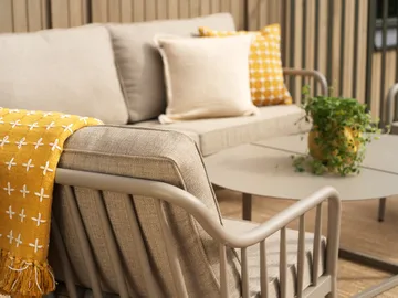 Coleville armchair - Khaki-burlap beige - Brafab