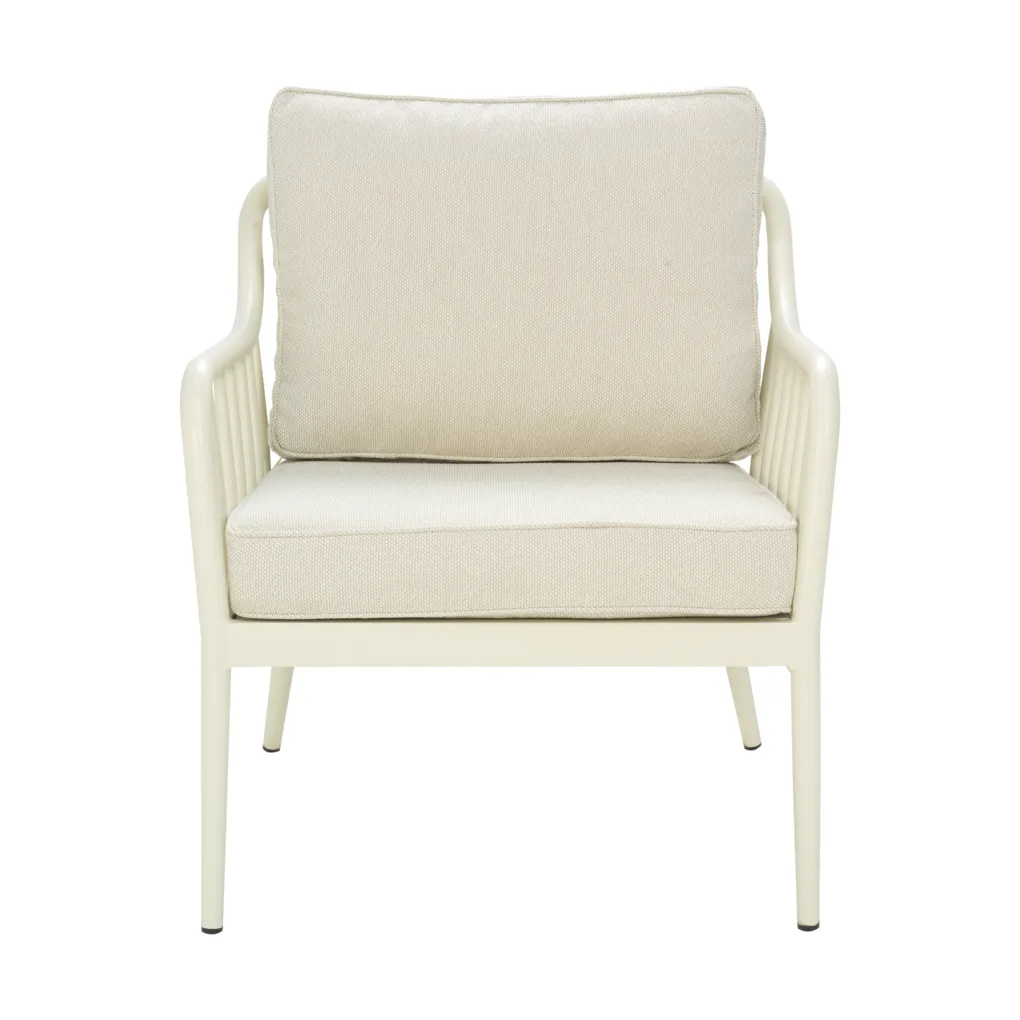 Coleville armchair, Pearl white-dot beige Brafab
