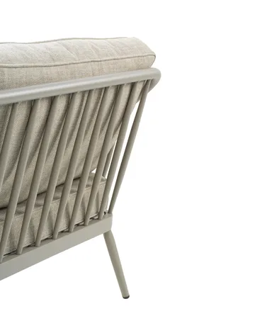 Coleville sofa - Khaki-burlap beige, 3-seater - Brafab