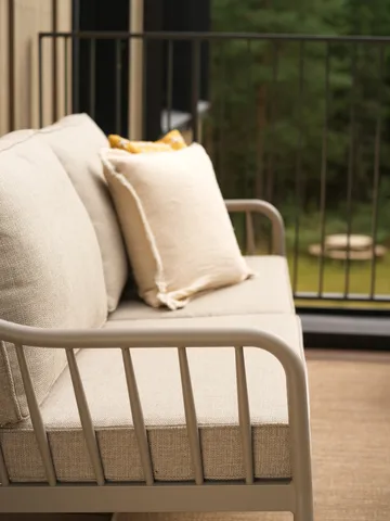 Coleville sofa - Khaki-burlap beige, 3-seater - Brafab