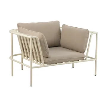 Collier armchair - Pearl white-teddy beige - Brafab