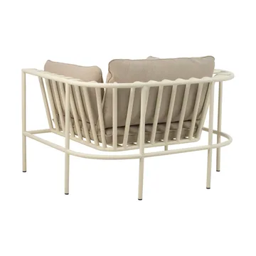 Collier armchair - Pearl white-teddy beige - Brafab