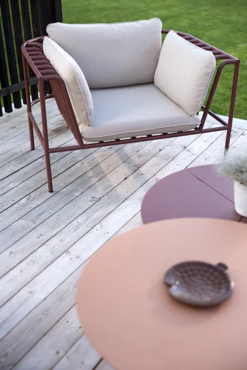 Collier armchair - Zin red-teddy beige - Brafab