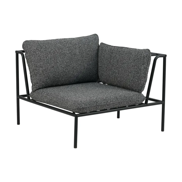 Collier sofa module - Black-teddy ant, corner - Brafab