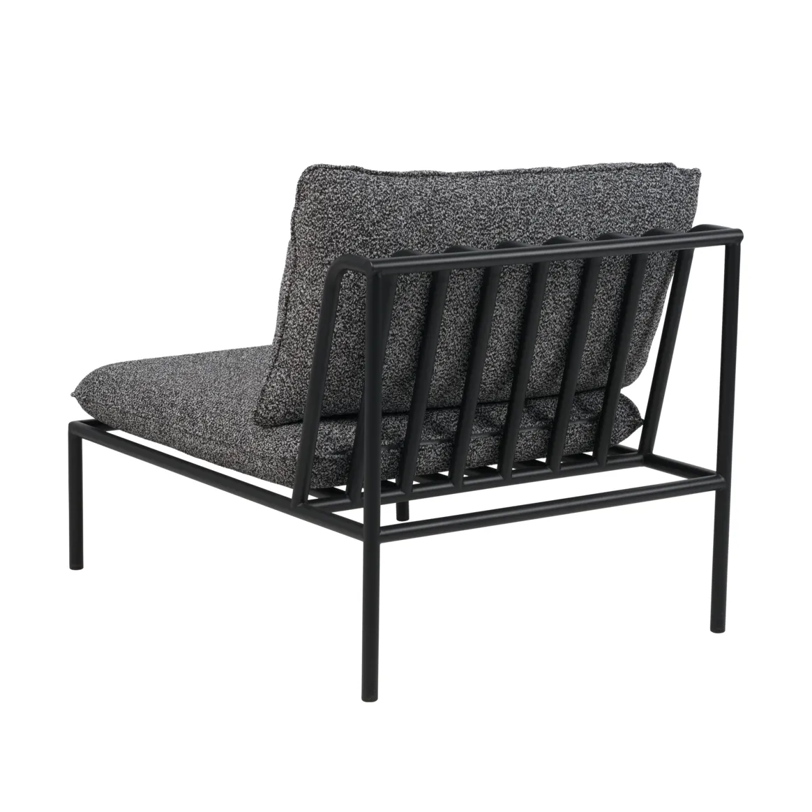 Collier sofa module, Black-teddy ant, middle section Brafab