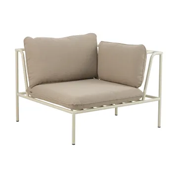 Collier sofa module - Pearl white-teddy beige, corner - Brafab