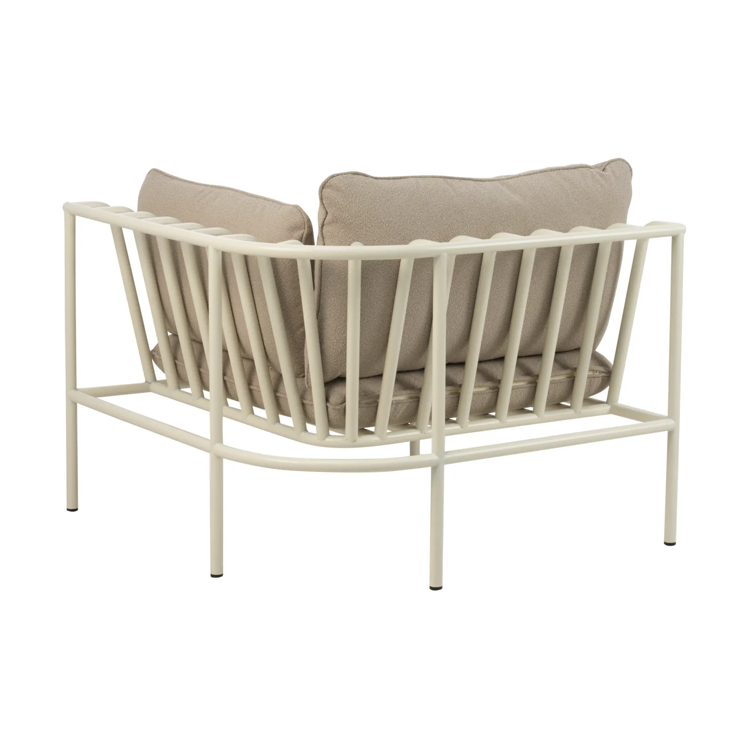 Collier sofa module, Pearl white-teddy beige, corner Brafab