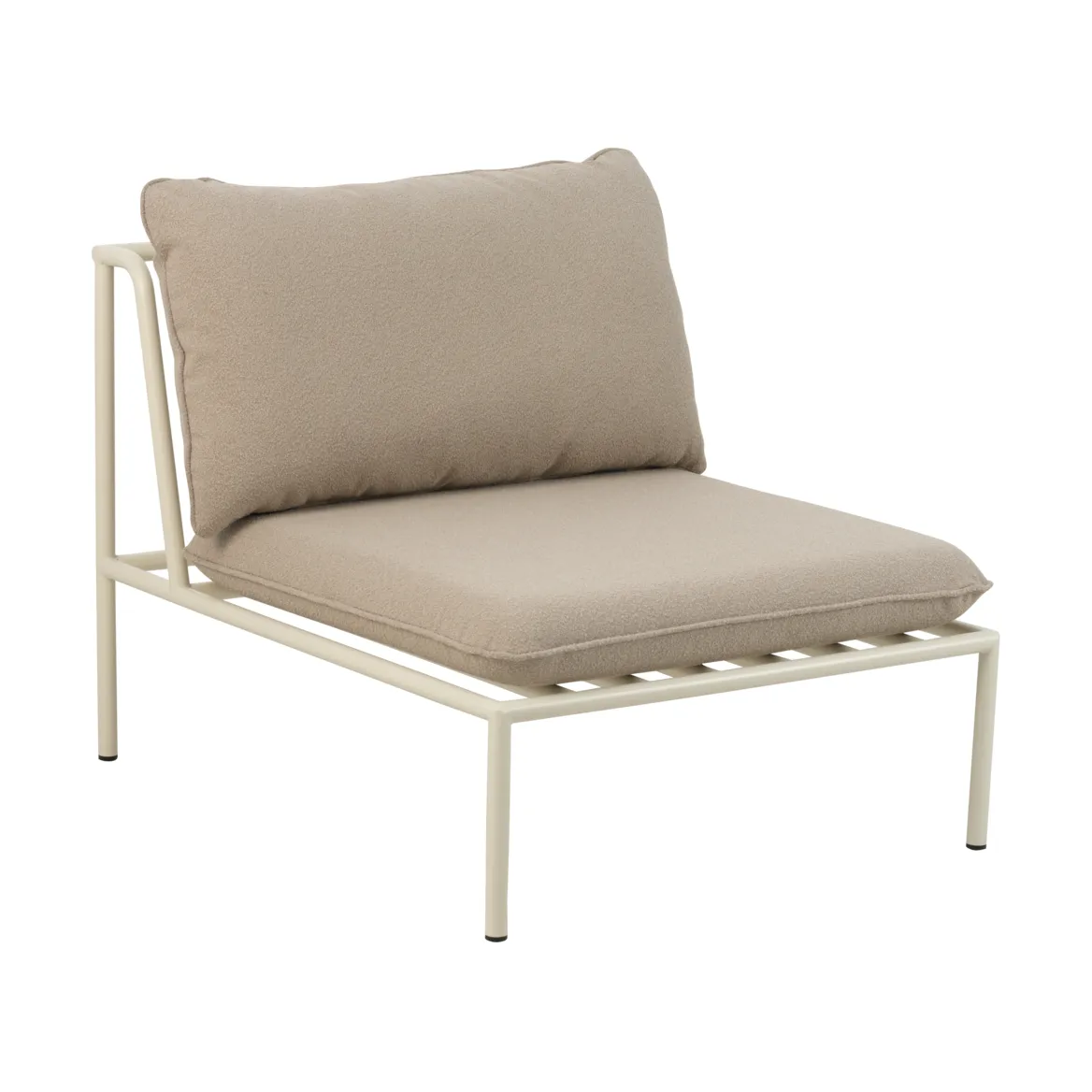 Collier sofa module, Pearl white-teddy beige, middle section Brafab