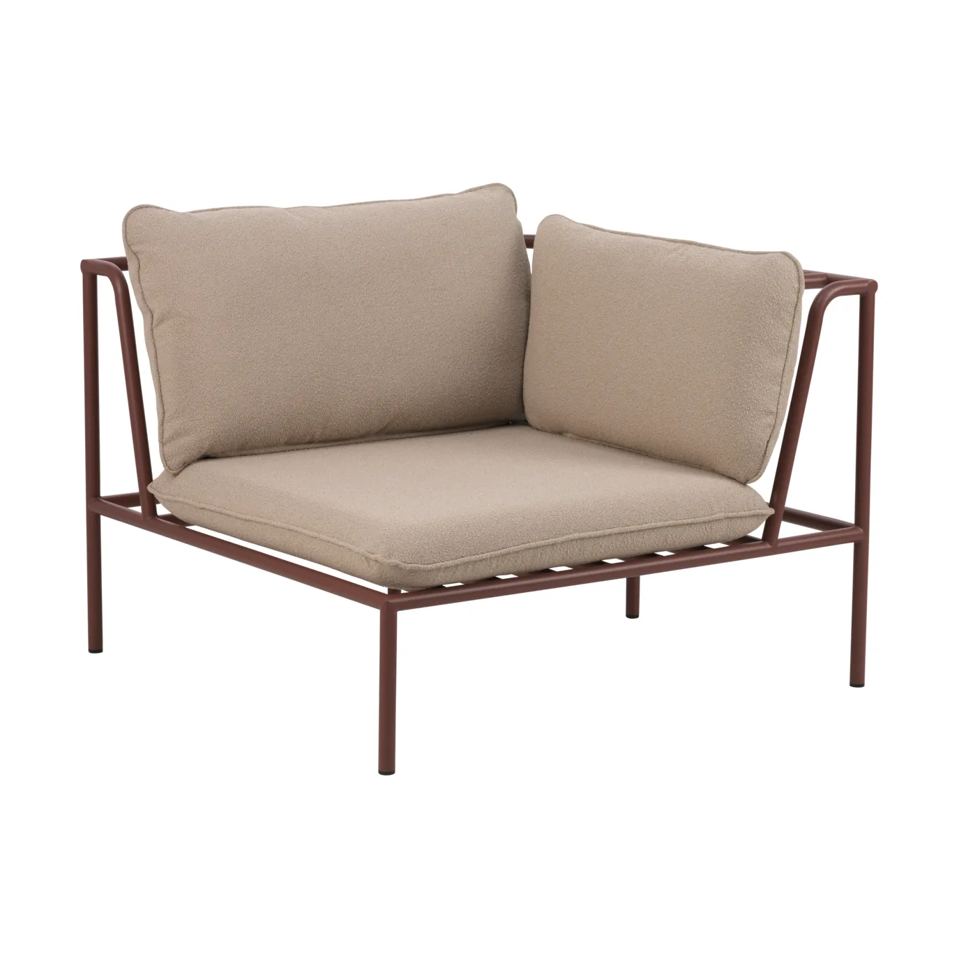 Collier sofa module, Zin red-teddy beige, corner Brafab